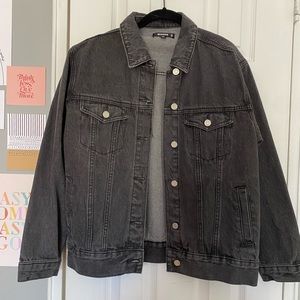 Missguided Black Jean Jacket